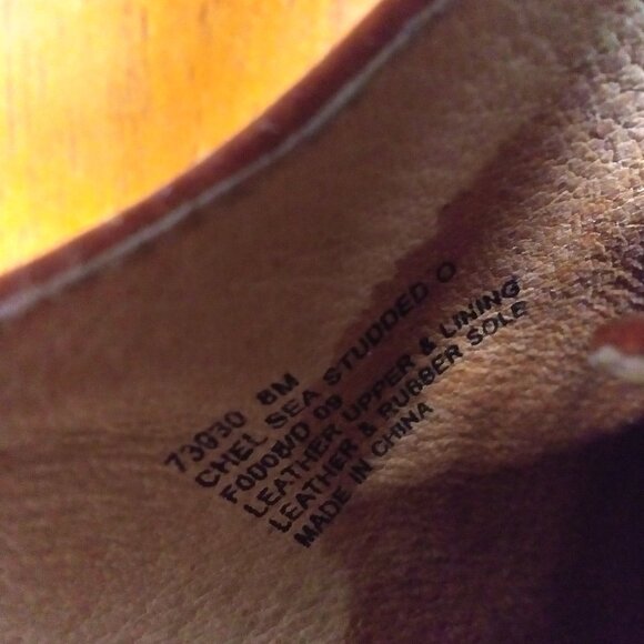 Frye Chelsea Spice Studded Peep Toe Lace Up Platform Heels sz 8M Brown - Picture 6 of 16